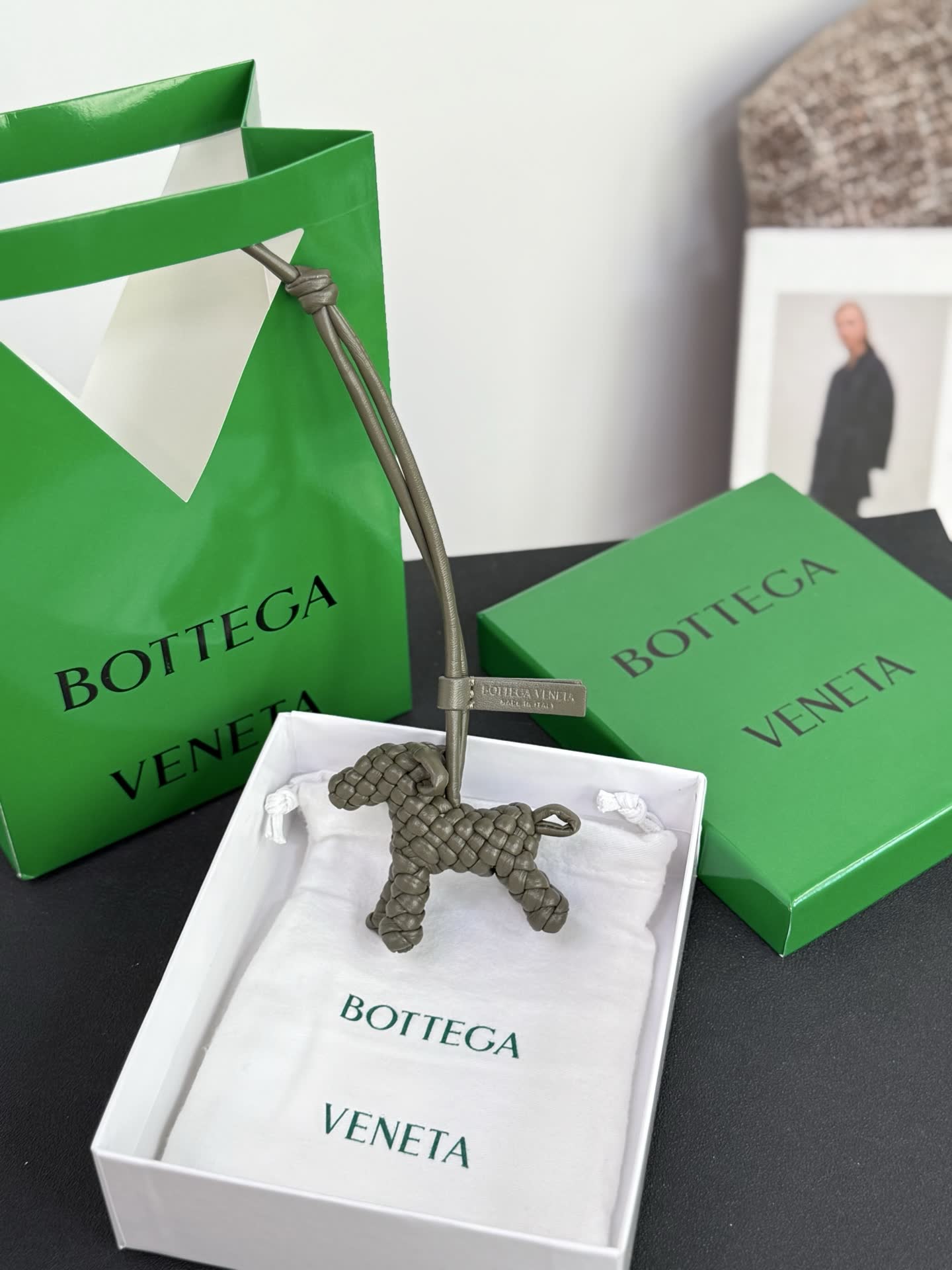 Bottega Veneta Wooly Dog Charm